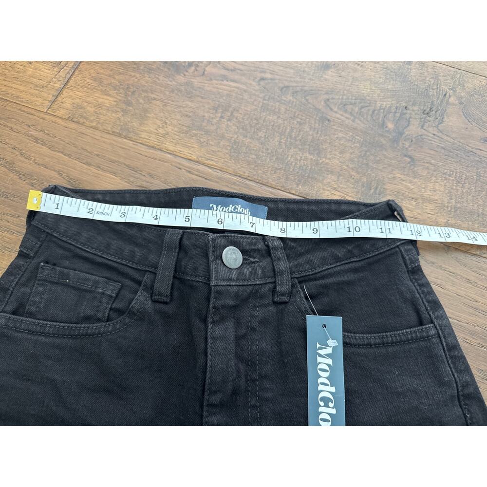 ModCloth Hot and Fun Summer Nights High-Rise Denim Short Black Womens Sz 24 NWT - Picture 5 of 6